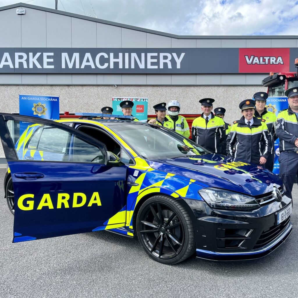 Visit from the gardai with their suped up VW
